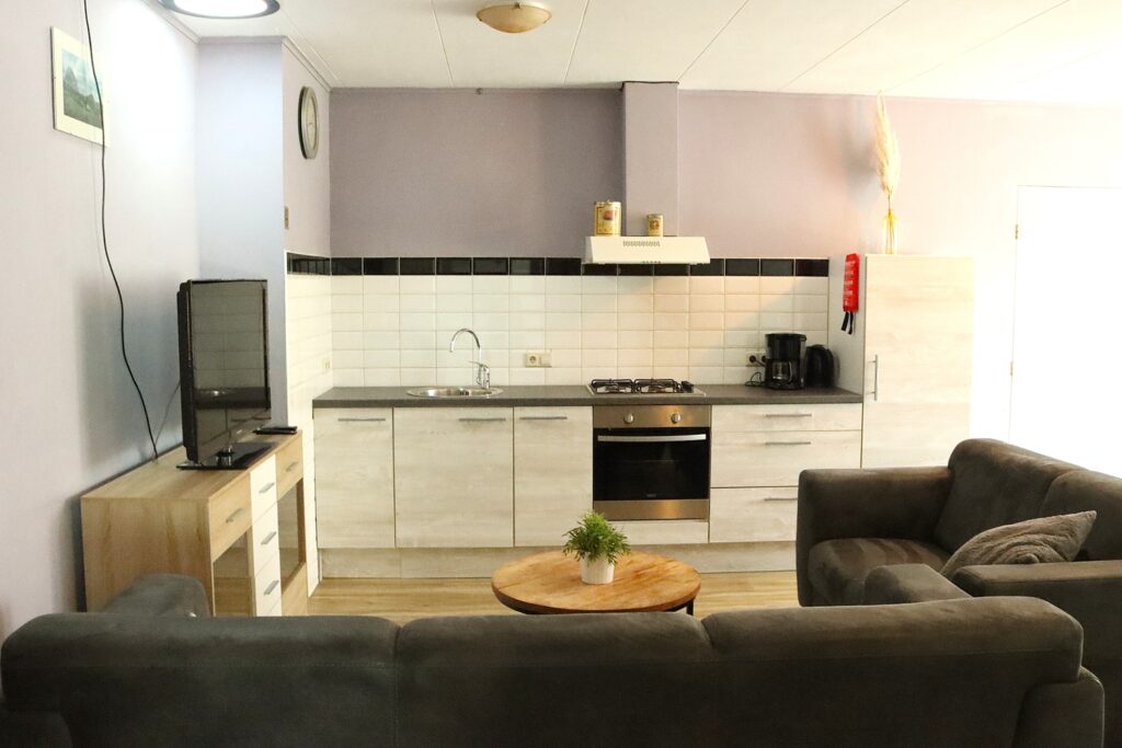 Zithoek en keuken