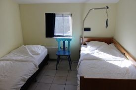 Slaapkamer met hooglaagbed